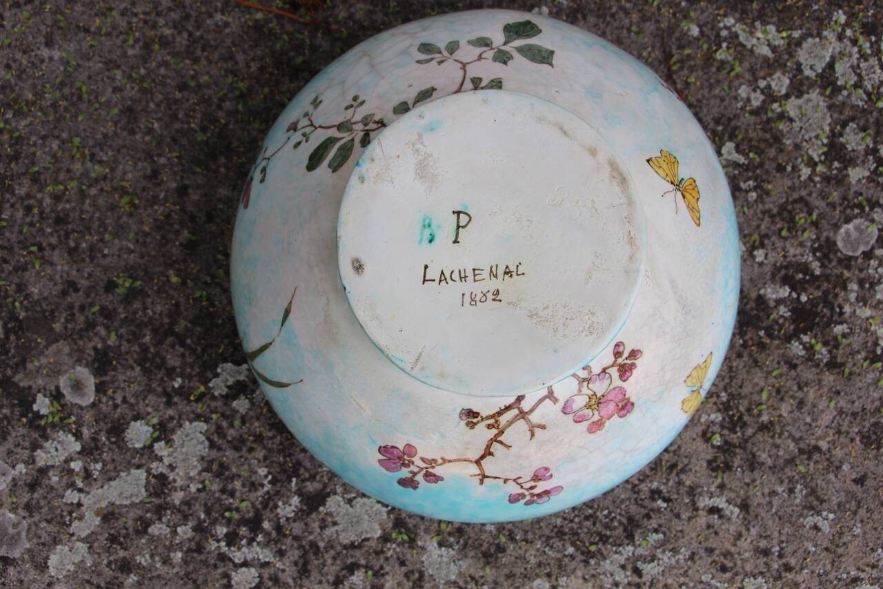 cache pot de Edmond Lachenal art nouveau