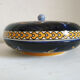 Gien blue earthenware candy box
