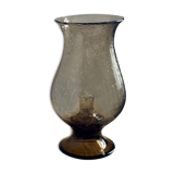Bubbled glass candle holder 1970