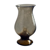 Bubbled glass candle holder 1970