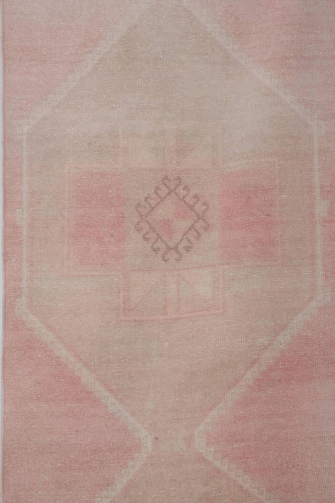 Vintage Turkish hallway rug 92x840 cm