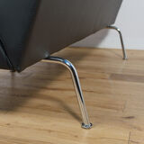 Swedish Leather Sofa and Armchair by Gunilla Allard for Lammhults, 1990s, Set of 2