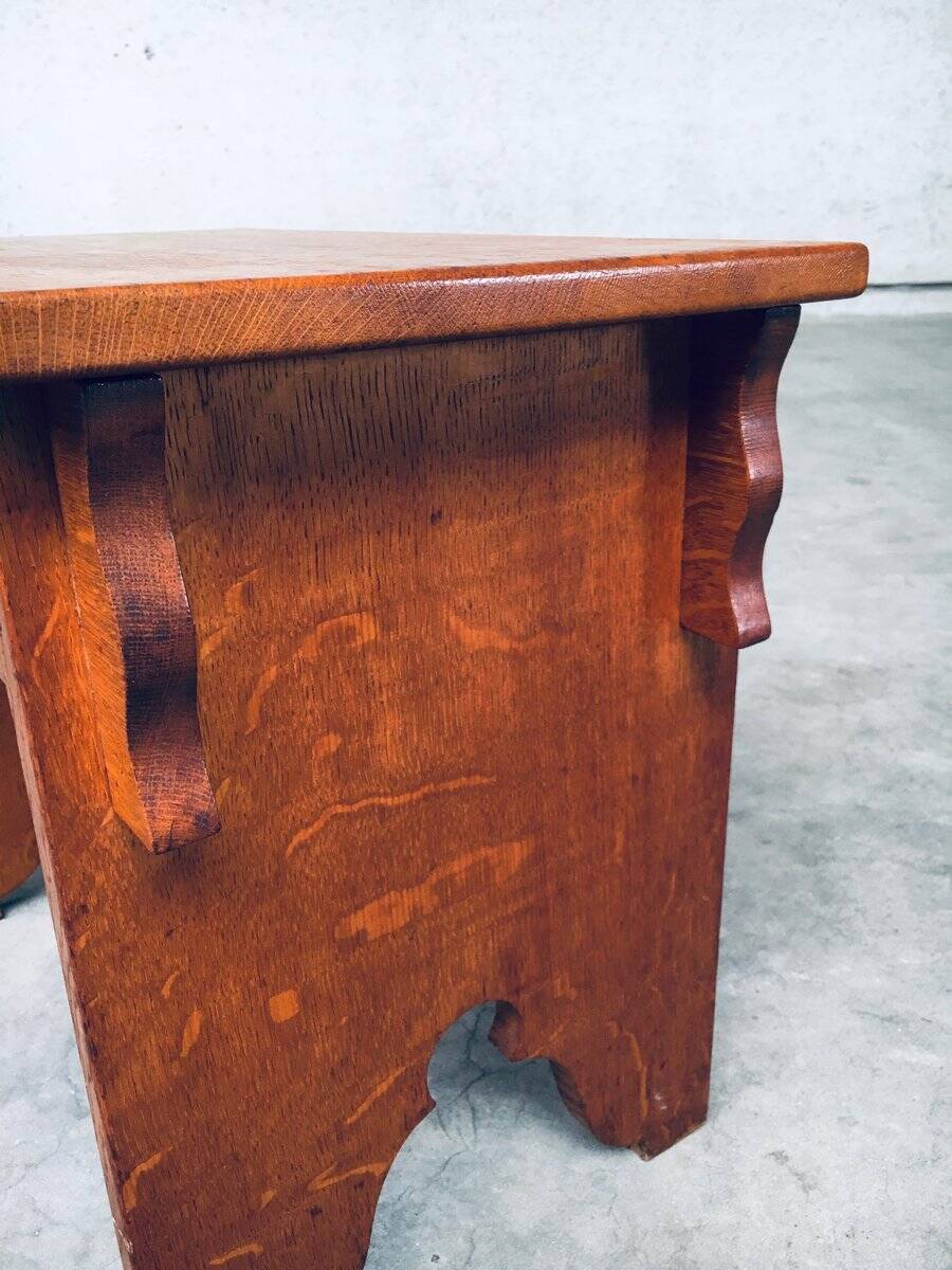 Amsterdam School Side Table, Netherlands, 1920s