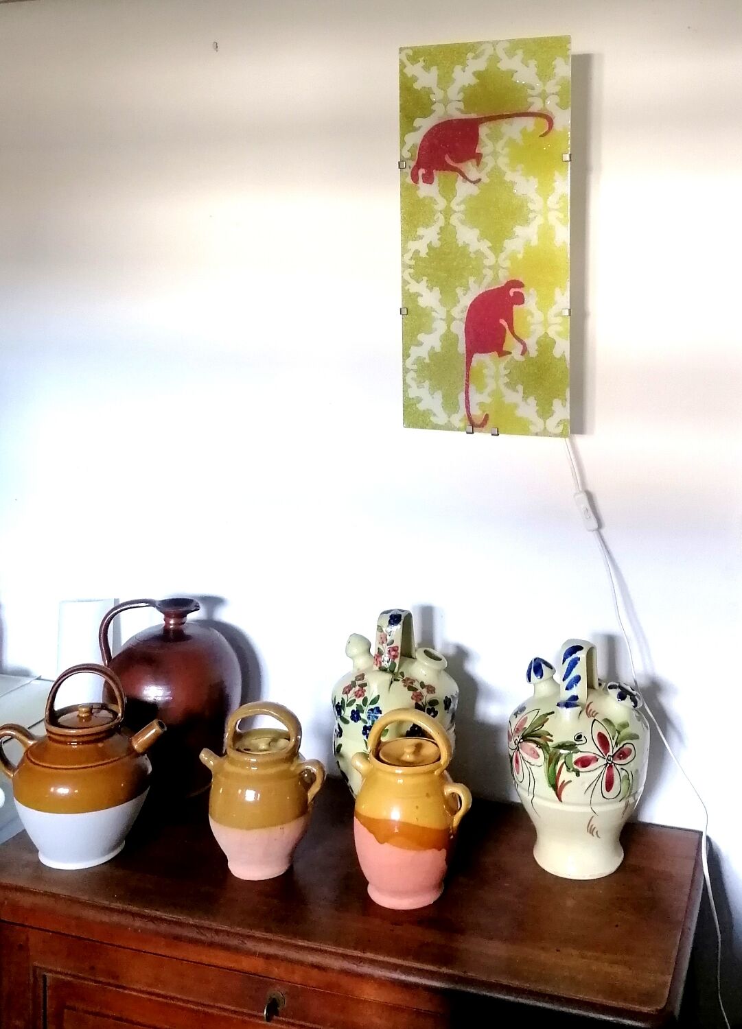 Wall lamp gyllen monkeys jungle spirit