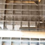 Sofa ends.in gilded metal and glass