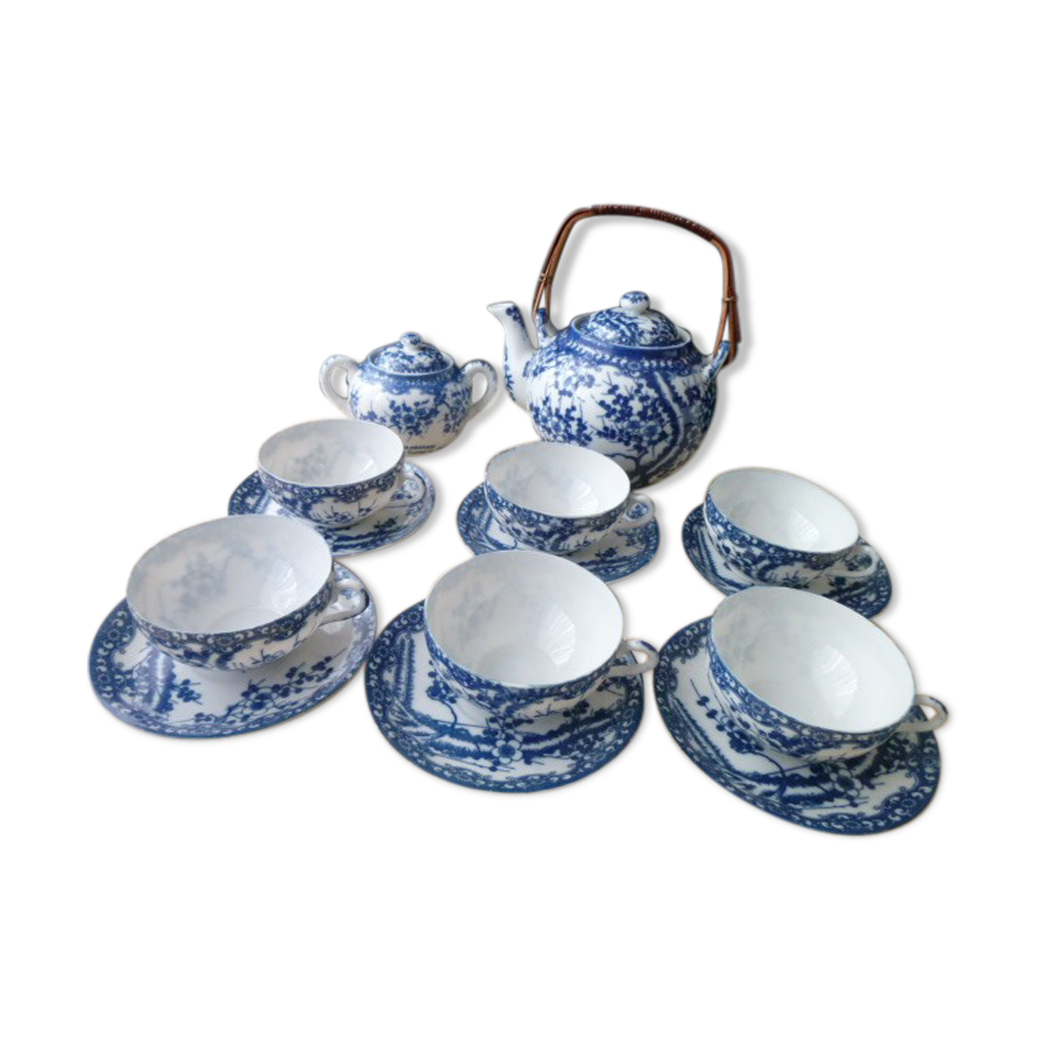 Japan porcelain tea set 6 people