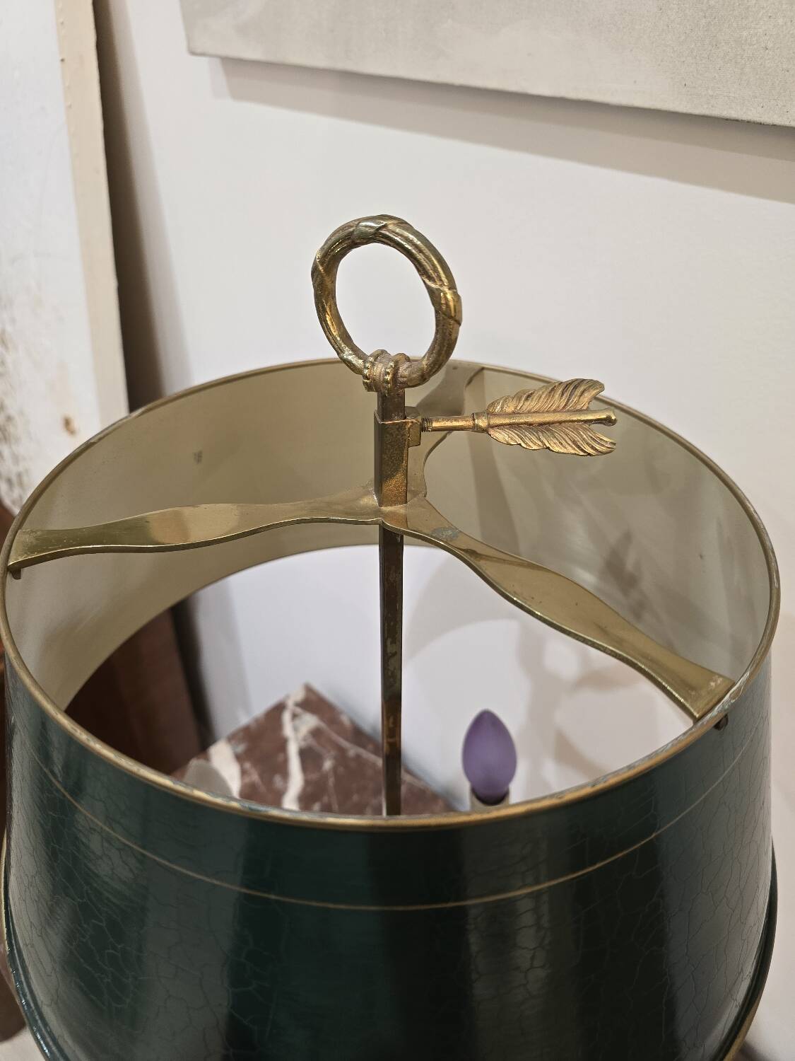 Empire style hot water bottle lamp