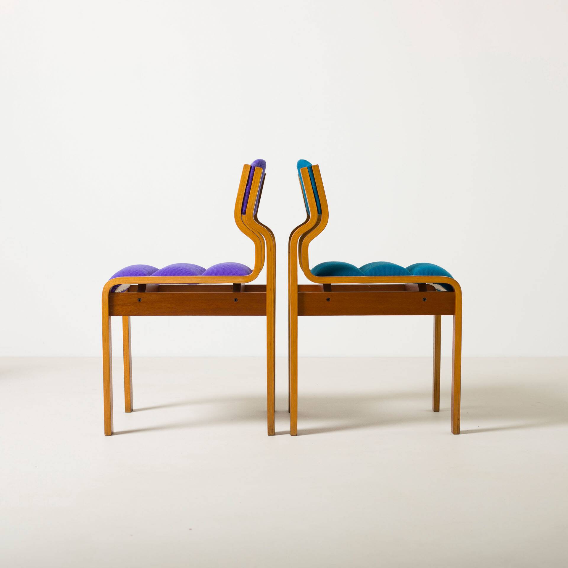 Set of 4 dining chairs by Jan Bocan / Zbynek Hrivnac / Ludvik Volak, 1970s.