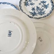 4 assiettes terre de fer Clairefontaine, modèle Righi