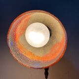 Antique bronze and glass paste wall light