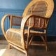 Rattan armchair in the style of Kay Fisker for R. Wengler. Danish work from the 1960s.