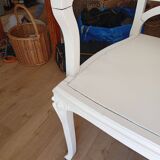 Banc Art Nouveau en bois de style colonial, rénové