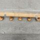 Bamboo bamboo coat rack 5 hooks