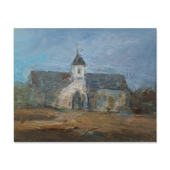 Painting by Nagao Usui: "The Old Church"