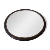 Miroir rond bois