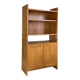 Vintage oak display bookcase