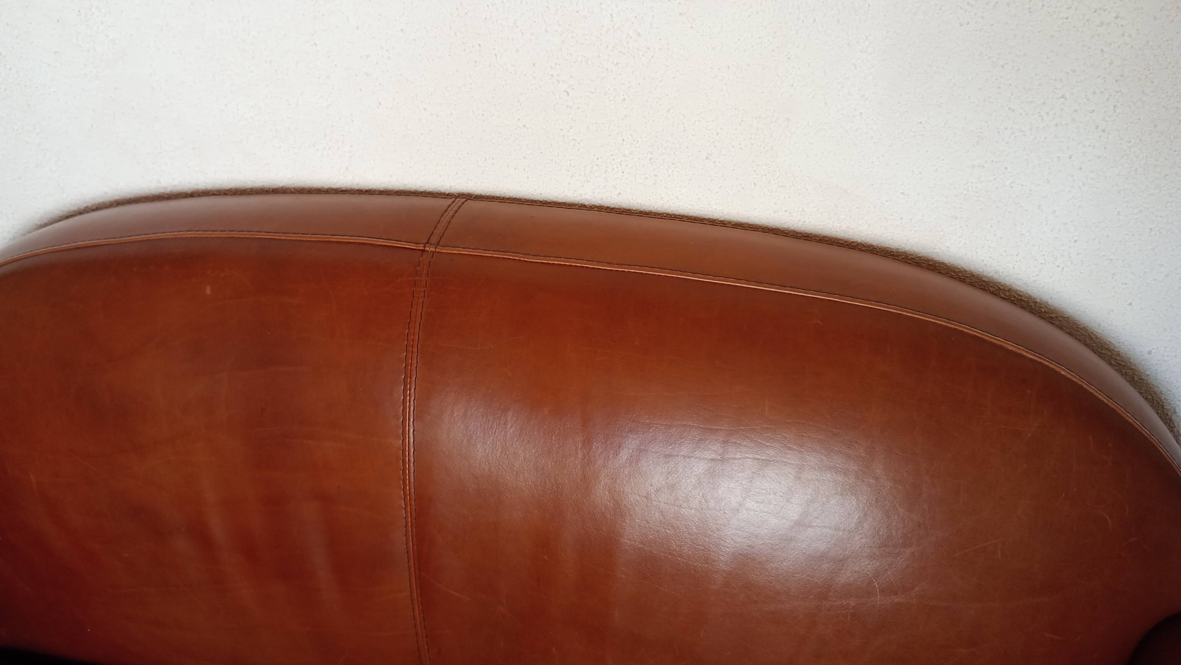 Duvivier leather club sofa