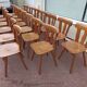 Set of 20 bistro cafe bar restaurant chairs - wood - vintage