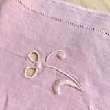 Old tea tablecloth, embroidered linen