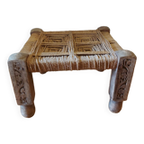 Tabouret bas en bois