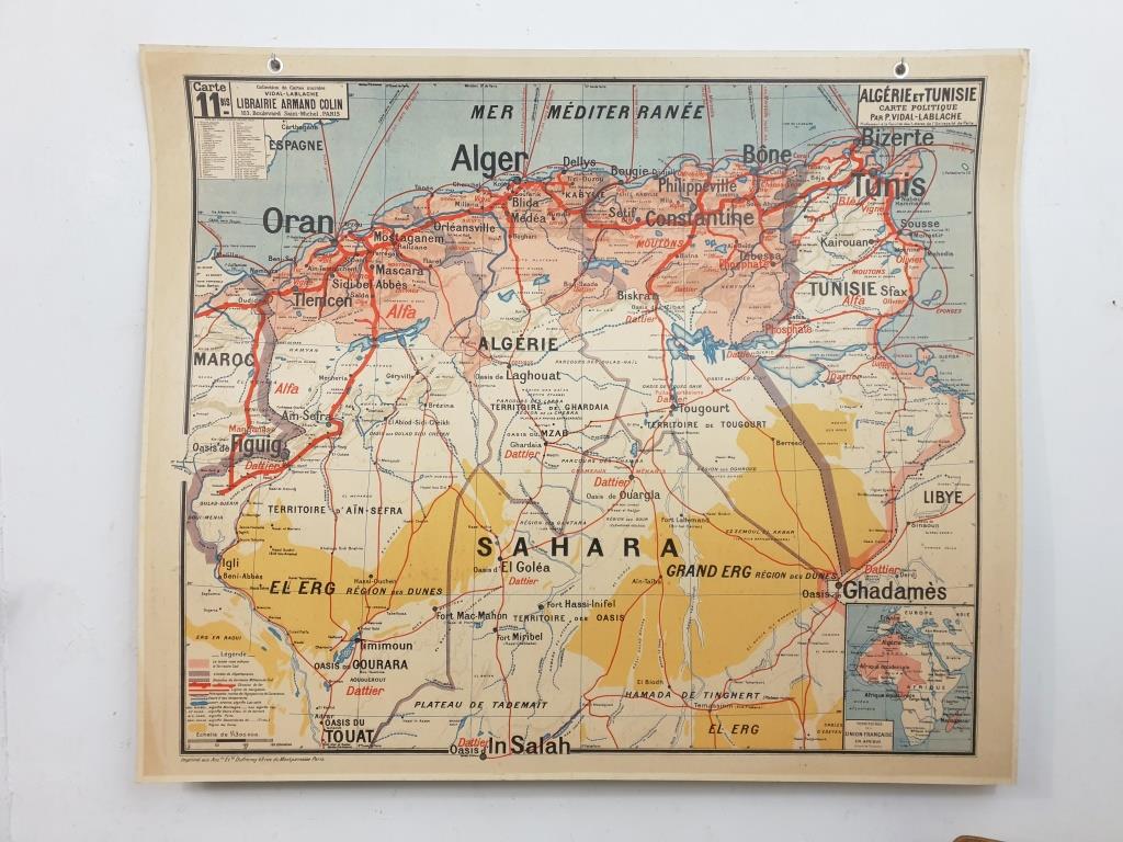 School Map - Algeria and Tunisia -