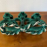 Vallauris 1950 barbotine candlesticks
