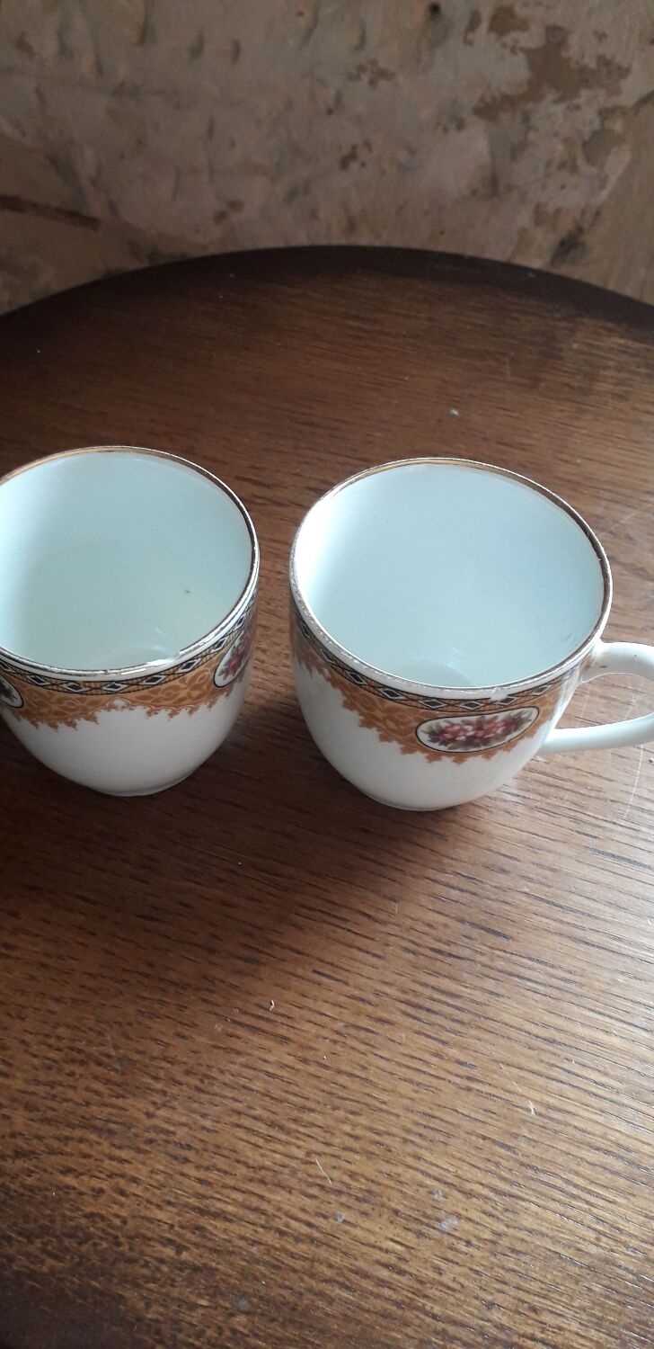 Complete coffee service in Limoges porcelain