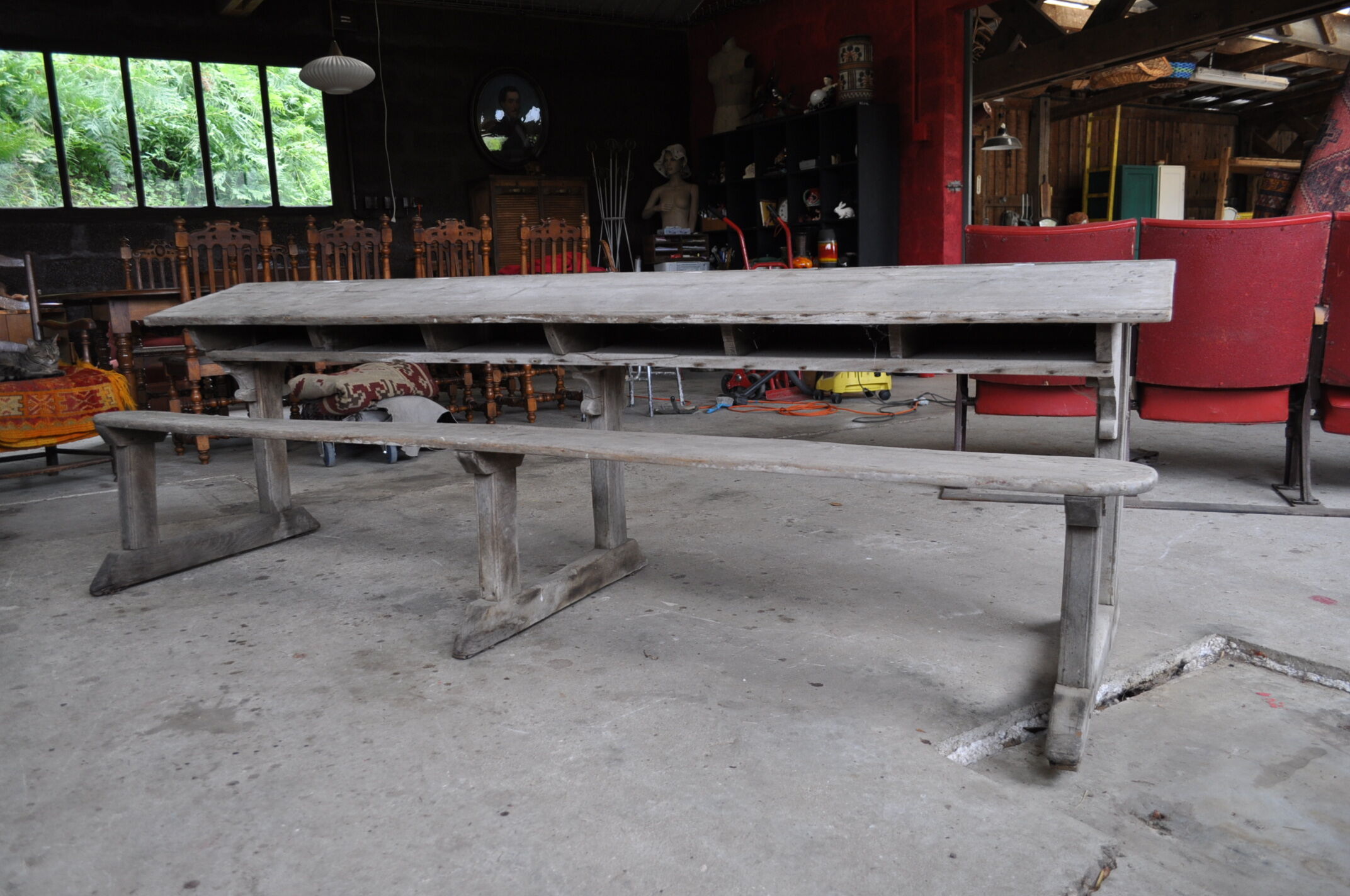 6-seater school desk.