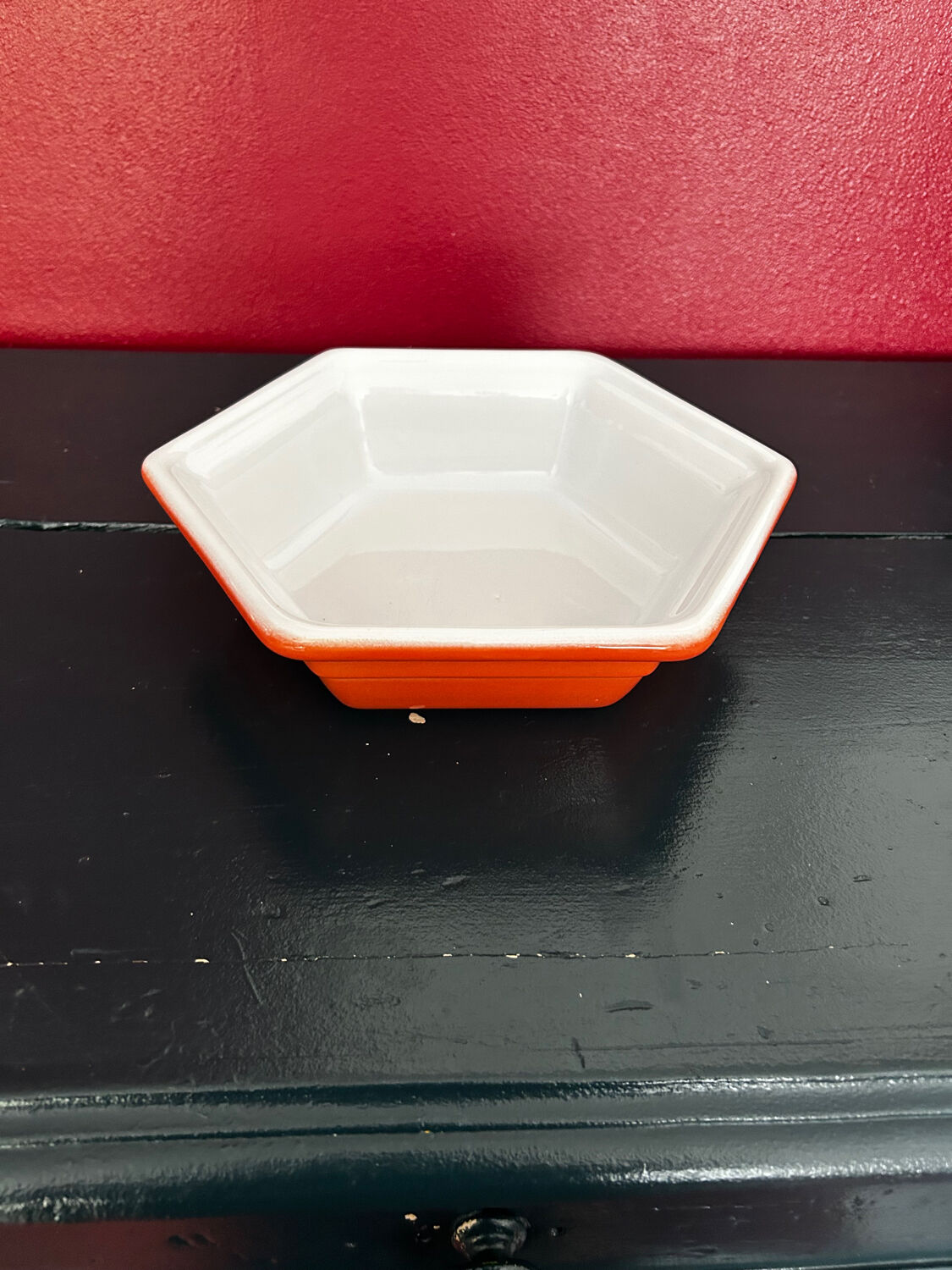 Hexagonal dish by Émile Henry