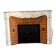 Louis XV style fireplace Model Pompadour White Carrara marble 20th century