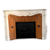 Louis XV style fireplace Model Pompadour White Carrara marble 20th century