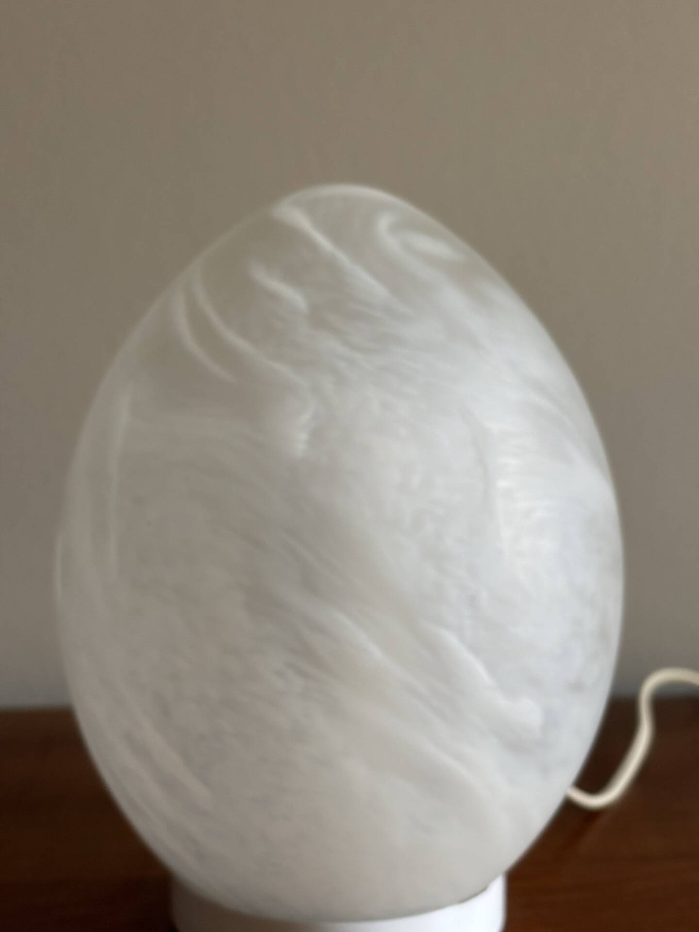 Vintage egg lamp