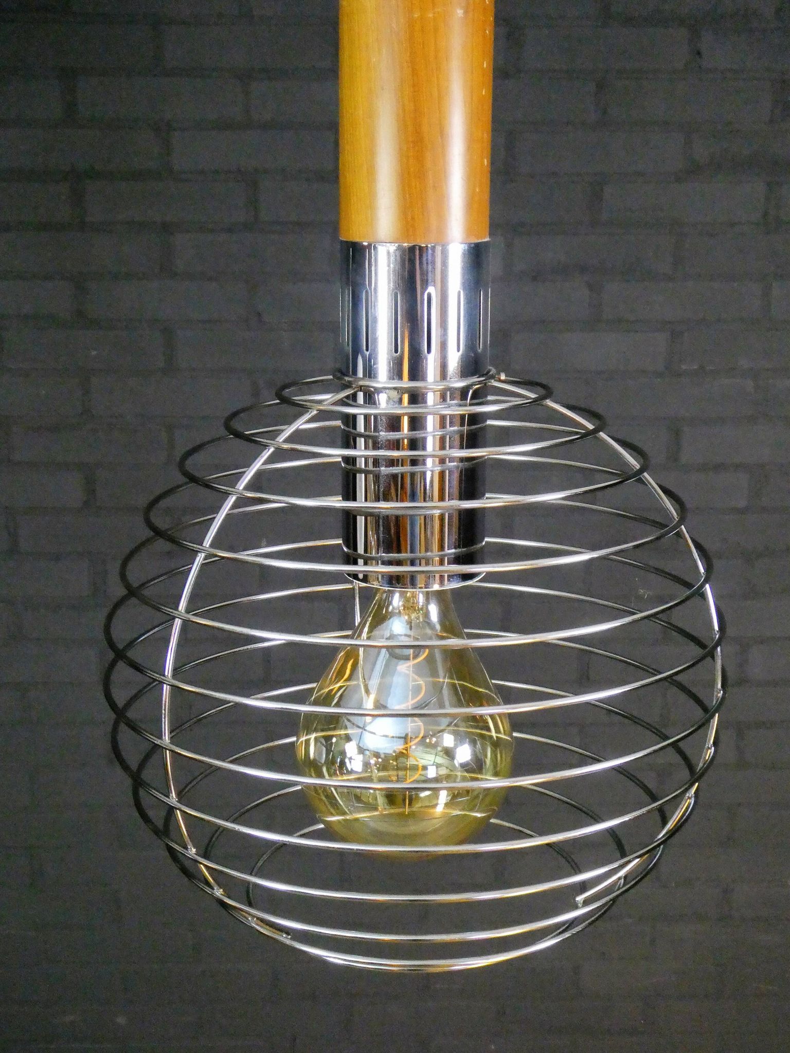 Unique Italian 'urban' hanging lamp by Esperia Luci