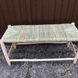 Traditional bench in doum and wood