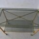 Serving style 1940 on gilded bronze smoked glass top