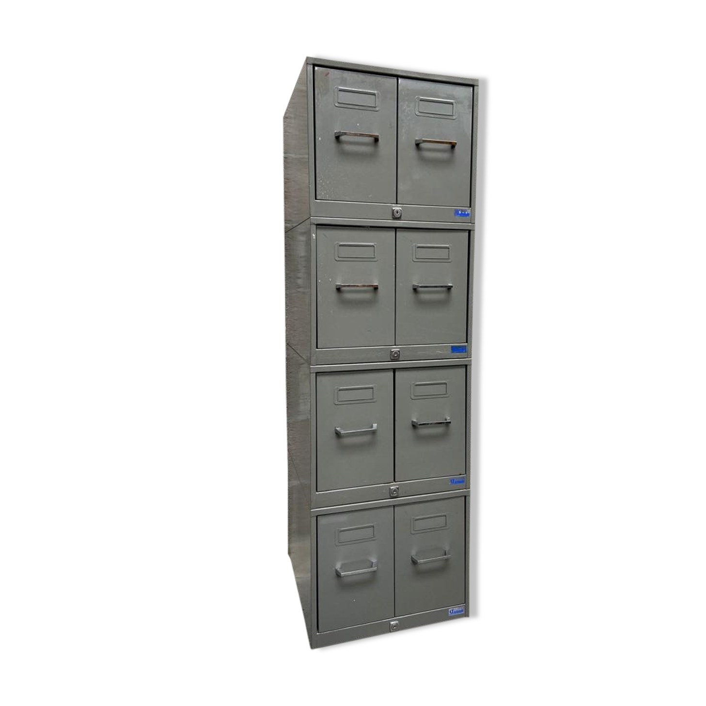 Trade furniture Modular Archiving cabinet 8 drawers metal filing cabinet Industrial 1960s