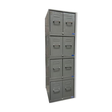 Trade furniture Modular Archiving cabinet 8 drawers metal filing cabinet Industrial 1960s