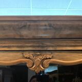 Louis Philippe display case in 19th century walnut