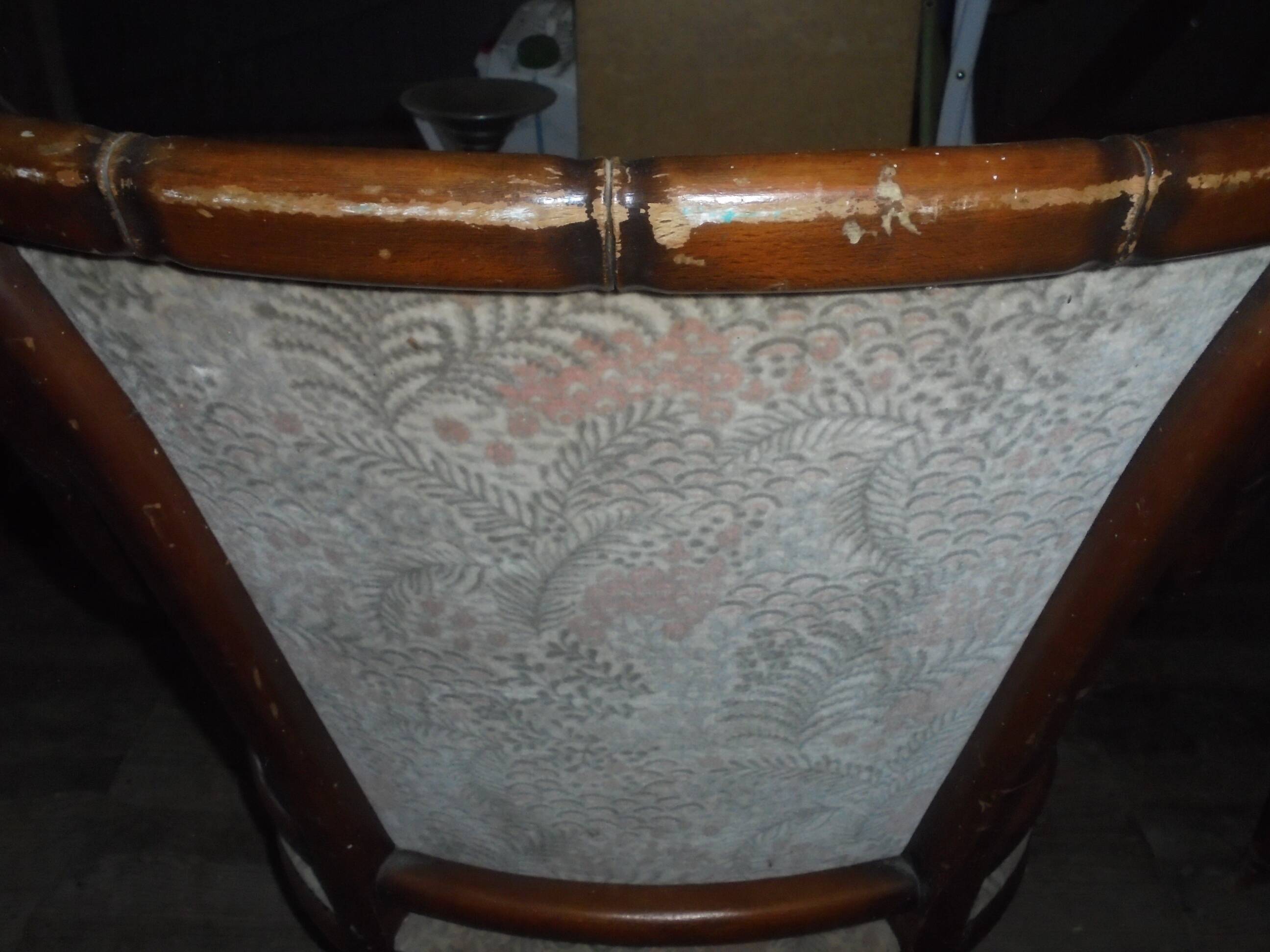 Rattan cane sofa and armchair circa 1970