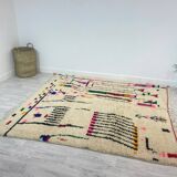 Handmade Moroccan Berber carpet 217 x 149 CM