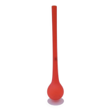 Soliflore vase by Carlo MORETTI in orange glass, Italy 1980