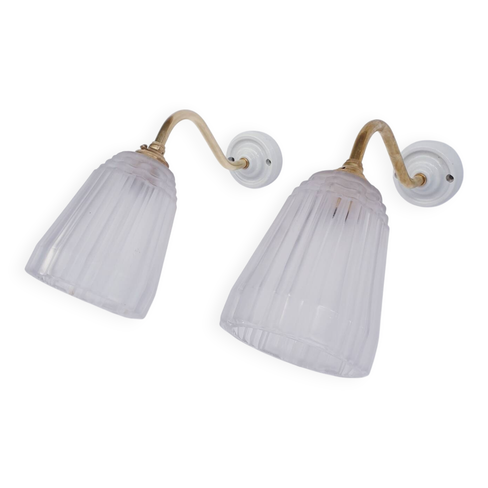 Antique art deco wall lights