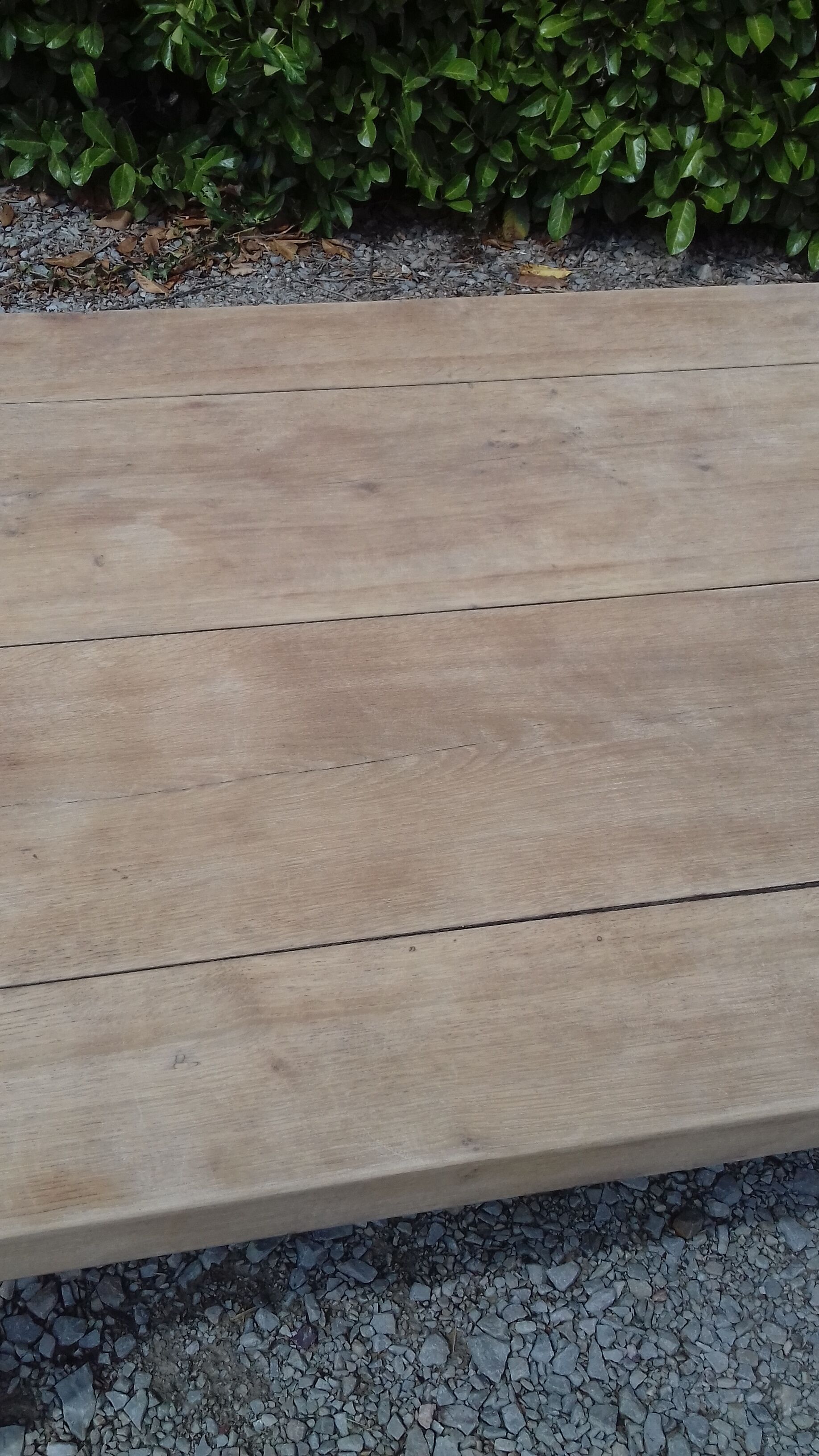 Farm table solid oak raw wood