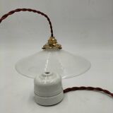 Opaline pendant light