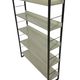 Tomado shelving unit Free standing in metal and gray - 1960s Dutch Design