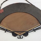 Art deco wrought iron mirror