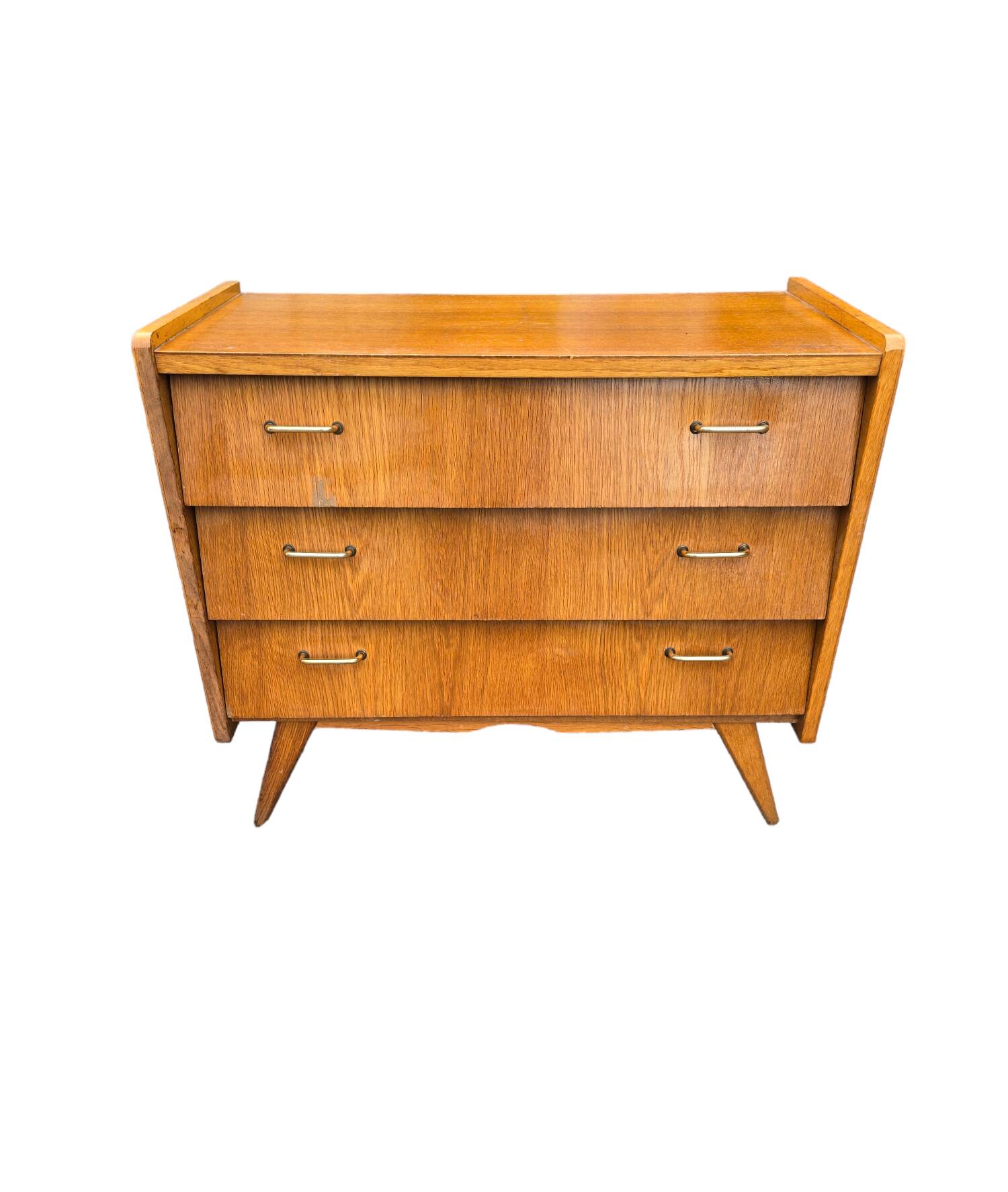 Vintage 60s oak chest of drawers
