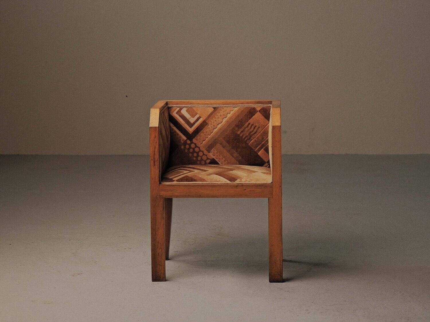 Fauteuil cubiste Art Déco, France, vers 1930