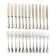 Christofle France, 12 dessert knives and 12 dessert forks in new condition.