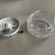 Plafonnier en verre vintage